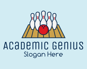 Modern Bowling Game logo design