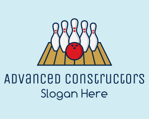 Modern Bowling Game logo design