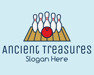 Modern Bowling Game logo design