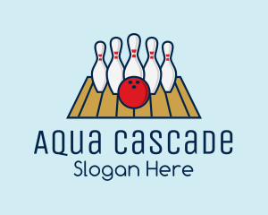 Modern Bowling Game logo design