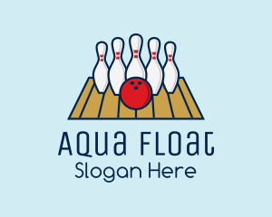 Modern Bowling Game logo design