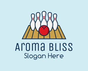 Modern Bowling Game logo design