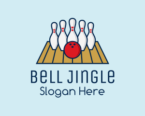 Modern Bowling Game logo design