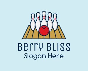 Modern Bowling Game logo design