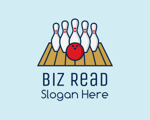 Modern Bowling Game logo design