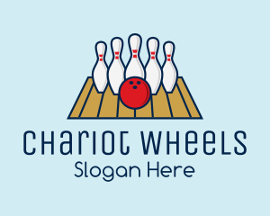 Modern Bowling Game logo design