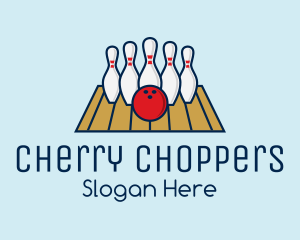 Modern Bowling Game logo design