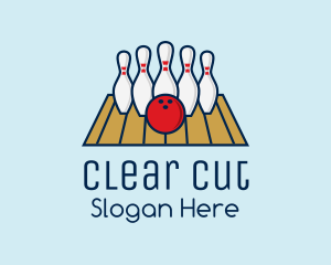 Modern Bowling Game logo design