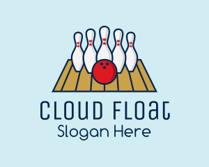 Modern Bowling Game logo design