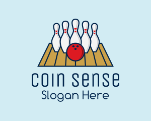 Modern Bowling Game logo design