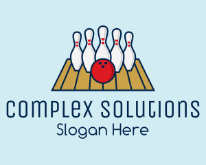 Modern Bowling Game logo design