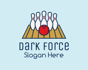 Modern Bowling Game logo design