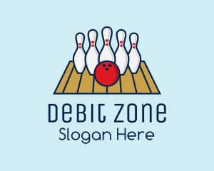 Modern Bowling Game logo design