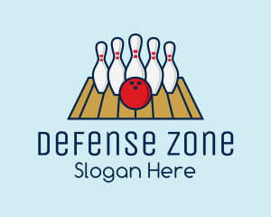 Modern Bowling Game logo design