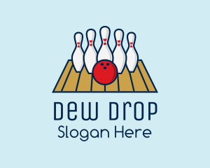 Modern Bowling Game logo design