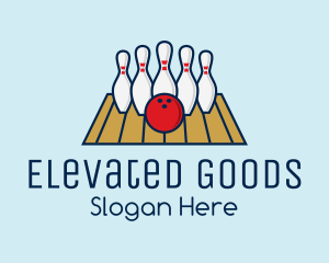 Modern Bowling Game logo design