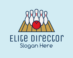 Modern Bowling Game logo design