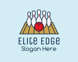 Modern Bowling Game logo design