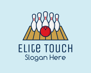 Modern Bowling Game logo design