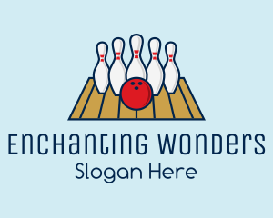 Modern Bowling Game logo design