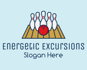 Modern Bowling Game logo design