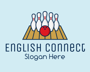 Modern Bowling Game logo design