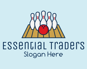 Modern Bowling Game logo design