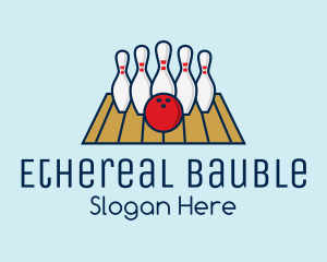 Modern Bowling Game logo design