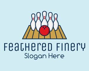 Modern Bowling Game logo design