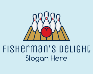 Modern Bowling Game logo design