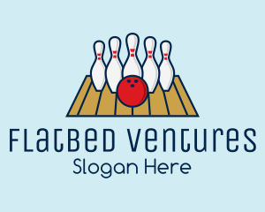 Modern Bowling Game logo design