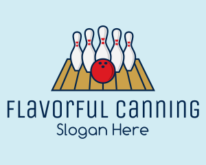 Modern Bowling Game logo design