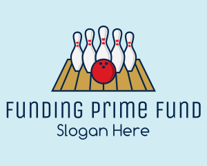 Modern Bowling Game logo design