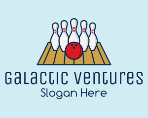 Modern Bowling Game logo design