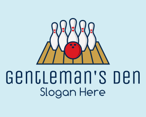 Modern Bowling Game logo design