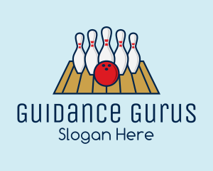 Modern Bowling Game logo design