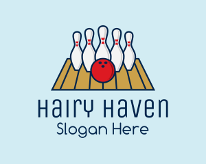 Modern Bowling Game logo design