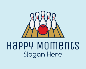 Modern Bowling Game logo design