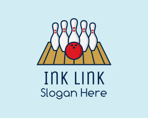 Modern Bowling Game logo design