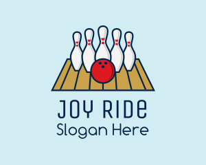 Modern Bowling Game logo design