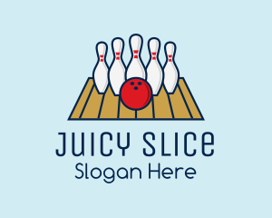 Modern Bowling Game logo design