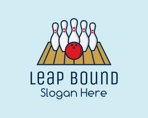 Modern Bowling Game logo design