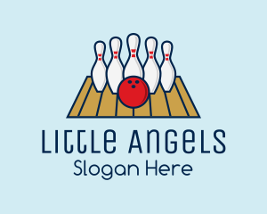 Modern Bowling Game logo design