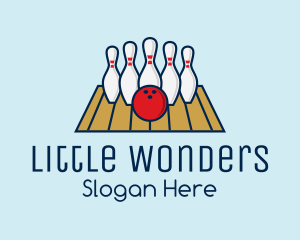 Modern Bowling Game logo design