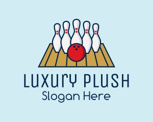 Modern Bowling Game logo design