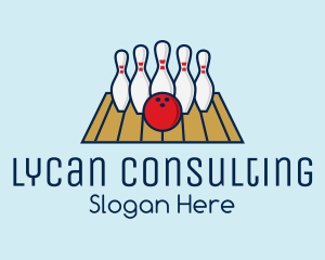 Modern Bowling Game logo design