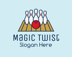 Modern Bowling Game logo design