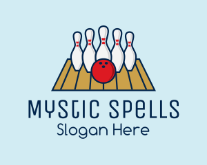 Modern Bowling Game logo design