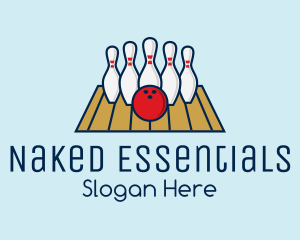 Modern Bowling Game logo design