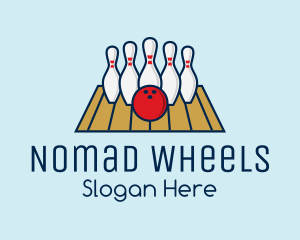 Modern Bowling Game logo design